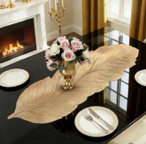 Prisha Cart Premium PVC Table Runner – Washable, Anti-Slip, Heat-Resistant Protector Mat for Dining & Console Tables